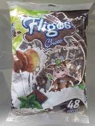 Fligos Choc Mint L/Pop 48s
