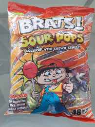 Brats Sour Pop Assorted 48s