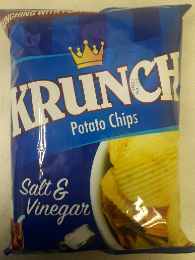 Krunch Potato Chips Salt & Vinegar 125g